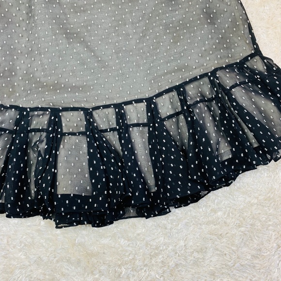 Ann Taylor Loft Size 4 Black White Career Skirt - Picture 2 of 6